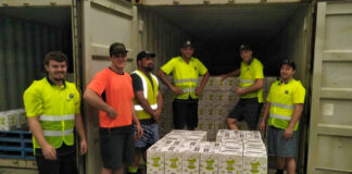 Ayudantes para Descarga de Contenedores Container Unloading Helpers hombres y mujeres