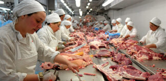 SE SOLICITAN OPERARIOS DE PRODUCCIÓN PARA INDUSTRIAS CÁRNICAS (HOMBRES Y MUJERES) CON O SIN EXPERIENCIA. TIEMPO COMPLETO operarios de produccion para industria de carnes meat industry operators