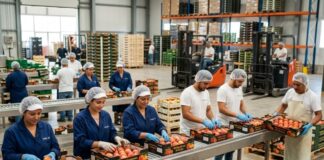 SOLICITAMOS ENVASADORES/AS DE FRUTA (MÍNIMA EXPERIENCIA), INGRESO INMEDIATO. SALARIO SEGÚN CONVENIO Envasadores de frutas y verduras en España almacen de frutas de hueso empleo en Murcia spain jobs 2026 Empleos Urgentes