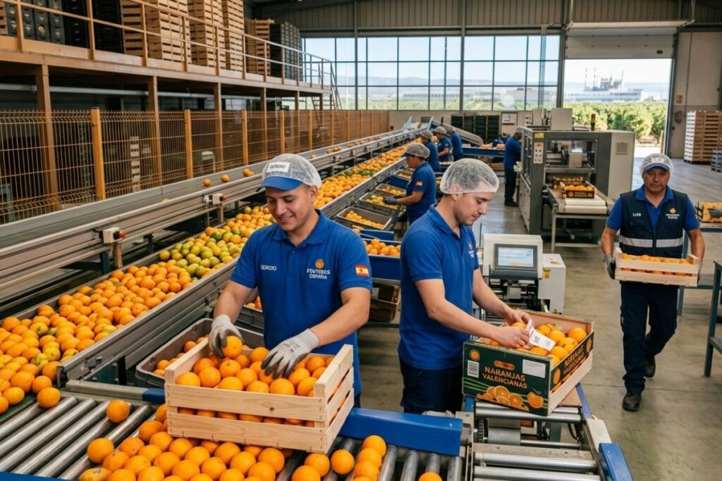 Encajador de cítricos en alzira