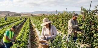 SE SOLICITAN TRABAJADORES DE CAMPO (NO REQUIERE EXPERIENCIA). TURNO DE MAÑANA, PAGO $19.75 POR HORA Trabajadores de campo en Estados Unidos recoleccion de bayas farm workers USA jobs Empleos Urgentes