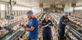 SE NECESITAN TRABAJADORES PARA GRANJA AVÍCOLA (HOMBRES Y MUJERES), POCA EXPERIENCIA. 40 HORAS SEMANALES, BUEN PAGO Trabajadores para granja avicola en Estados Unidos USA jobs poultry farm ofertas de empleos en USA Empleos Urgentes
