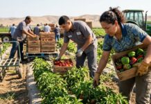 SE SOLICITAN 5 PEONES/AS AGRÍCOLAS (NO REQUIERE EXPERIENCIA PREVIA), 1ER TURNO. BUEN SUELDO, CONTRATO DE TEMPORADA Agrícolas en Estados Unidos USA jobs empleo de agrícola en Estados Unidos USA jobs empleos en USA farm workers Empleos Urgentes