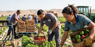 SE SOLICITAN 5 PEONES/AS AGRÍCOLAS (NO REQUIERE EXPERIENCIA PREVIA), 1ER TURNO. BUEN SUELDO, CONTRATO DE TEMPORADA Agrícolas en Estados Unidos USA jobs empleo de agrícola en Estados Unidos USA jobs empleos en USA farm workers Empleos Urgentes