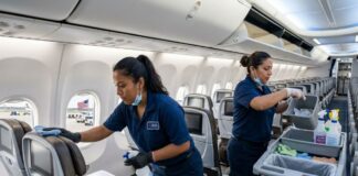 SE NECESITA LIMPIADOR/A DE CABINA DE AVIÓN (CON O SIN EXPERIENCIA), EMPLEO PERMANENTE. BUEN SUELDO Y BENEFICIOS Limpiador de cabina de avion en Estados unidos Empleos de limpieza en Estados Unidos USA jobs cleaning staff airport cleaning