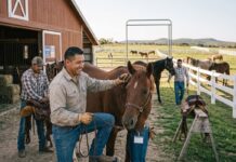 SE BUSCA AYUDANTE DE CUIDADO DE YEGUAS Y POTRILLOS PARA VALLEY EQUINE REPRODUCTION EN STEPHENVILLE, TEXAS (CON EXPERIENCIA EN CABALLOS), TIEMPO COMPLETO. PAGO DE $14 POR HORA Ayudantes para cuidado de caballos Rancho en Estados Unidos USA jobs farm workers horses farm Empleos Urgentes