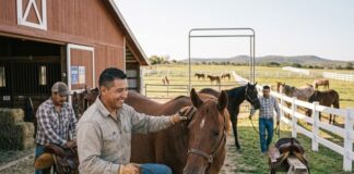 SE SOLICITAN 5 AYUDANTES DE RANCHO PARA CUIDADO Y MANEJO DE CABALLOS, NO REQUIERE EXPERIENCIA. PAGO $3047,04 AL MES Ayudantes para cuidado de caballos Rancho en Estados Unidos USA jobs farm workers horses farm Empleos Urgentes