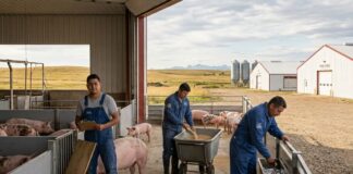 SE BUSCAN 8 AYUDANTES PARA GRANJA DE CERDOS, NO ES NECESARIO EXPERIENCIA. SE ENTRENARÁ, BUEN PAGO Ayudantes para granja de cerdos en Canadá pig fram Canada jobs Empleos en Canadá Empleos Urgentes