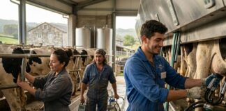 SE SOLICITAN OPERARIOS PARA GANADERÍA DE LECHE (CON O SIN EXPERIENCIA PREVIA), TRABAJO A TURNOS. SE OFRECE BUEN SALARIO, INGRESO INMEDIATO Ganadería en España Operarios para Ganadería de Leche EMpleo en España Farm workers Empleos Urgentes