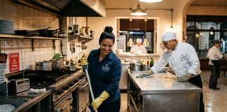 SE SOLICITA PERSONAL DE LIMPIEZA PARA RESTAURANTE (CON O SIN EXPERIENCIA), EXCELENTE REMUNERACIÓN. CONTRATO POR TIEMPO INDETERMINADO Limpieza de Restaurante en Buenos Aires Argentina Personal de limpieza Restaurant cleaning staff job Empleos Urgentes