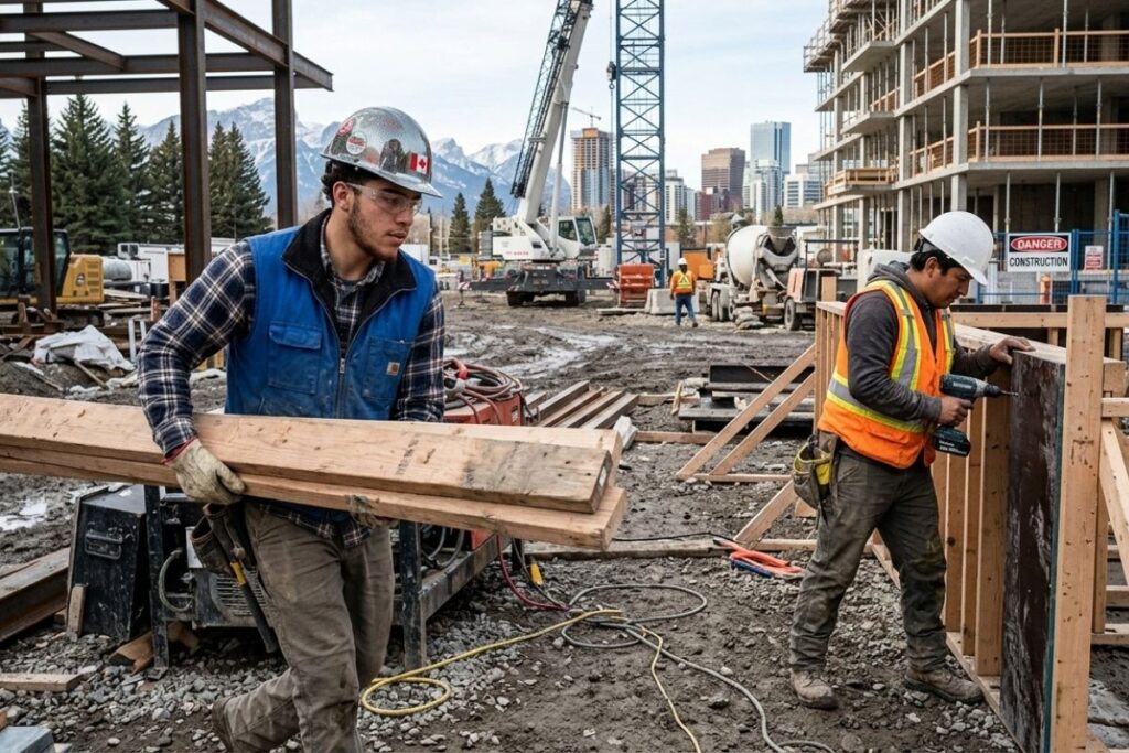 Obrero de construcción en Richmond Hill