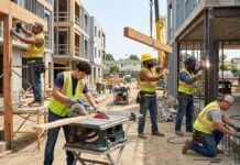SE NECESITAN 2 OBREROS DE LA CONSTRUCCIÓN (NO REQUIERE EXPERIENCIA PREVIA), PAGO $32.06 POR HORA Obreros de la Construcción Empleo en Illinois empleo sin experiencia en USA construccion de instalaciones ganaderas Construction Workers Empleos Urgentes