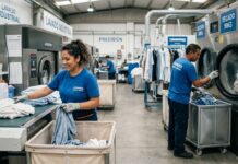 SE BUSCA OPERARIO/A DE LAVANDERÍA INDUSTRIAL (COLGADO E INSPECCIÓN DE PRENDAS) PARA CINTAS EN STOCKTON, CALIFORNIA, 2º TURNO CON BENEFICIOS. PAGO DE $16.90 A $19.25 POR HORA Operarios de Lavandería Ayudantes de lavanderia personal for industrial laundry personal para lavanderia industrial female and male staff Empleos Urgentes