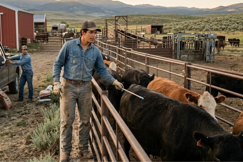 Trabajador de rancho en fredericksburg