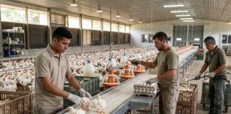 SE SOLICITAN 4 TRABAJADORES/AS PARA GRANJA MIXTA (CULTIVOS Y AVES DE CORRAL), NO REQUIERE EXPERIENCIA. SE ENTRENARÁ, BUEN PAGO POR HORA Trabajadores:as Para Granja Mixta workers for mixed farm Empleos Urgentes