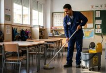SE SOLICITA PERSONAL DE LIMPIEZA PARA COLEGIO (H/M), NO REQUIERE EXPERIENCIA. MEDIA JORNADA DE LUNES A VIERNES Limpieza de colegio en España Cleaning staff Empleo de limpieza en España Empleos Urgentes
