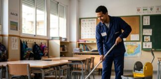 SE SOLICITA PERSONAL DE LIMPIEZA PARA COLEGIO (H/M), NO REQUIERE EXPERIENCIA. MEDIA JORNADA DE LUNES A VIERNES Limpieza de colegio en España Cleaning staff Empleo de limpieza en España Empleos Urgentes