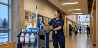 SE SOLICITA CONSERJE ESCOLAR (CON O SIN EXPERIENCIA), JORNADA PARCIAL. PAGO $22.05 POR HORA Conserje Escolar en Canada school cleaning staff limpieza de escuela en Canada jobs cleaning staff Empleos Urgentes