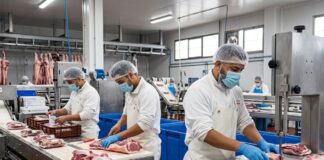 SE SOLICITA OPERARIO/A DE LÍNEA DE PRODUCCIÓN PARA INDUSTRIA CÁRNICA, JORNADA PARCIAL, TURNO DE MAÑANA. PAGO 10,66€ LA HORA operarios de producción en España industria carnica empleo en Murcia Spain jobs Empleos Urgentes