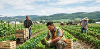 SE NECESITAN 4 TRABAJADORES GENERALES DE GRANJA/COSECHA (HOMBRES Y MUJERES). NO REQUIERE EXPERIENCIA, SE CAPACITARÁ. PAGO $2800 MENSUAL Trabajadores Generales de Granja Empleo en Columbia Británica Empleo sin experiencia en Canadá General Farm Harvest Workers in Canada Jobs in British Columbia Empleos Urgentes