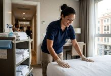 SE SOLICITA LIMPIADOR/A PARA HOTEL (20 HORAS SEMANALES), TURNO DE MAÑANA. BUEN SALARIO Y BENEFICIOS Limpiador Para Hotel en Madrid centro Trabajo medio tiempo Hotel Cleaner in Madrid center Part-time job Empleos Urgentes